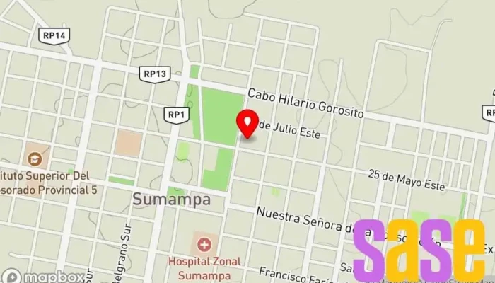 mapa de FM Positiva 98.5 Emisora de radio en Sumampa