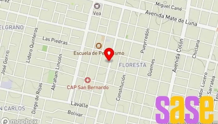 mapa de FM POWER HIT - 92,500 MHz Emisora de radio en San Miguel de Tucumán