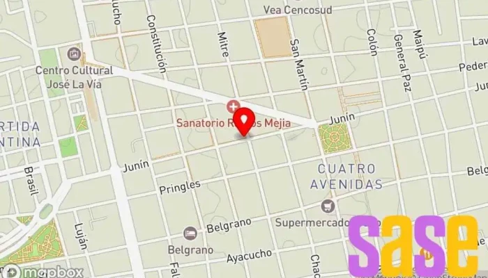 mapa de Fm Radio Sol 105.1 Emisora de radio en JRA