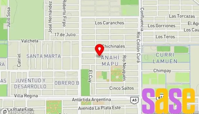 mapa de FM Revelacion 103.9 Emisora de radio en R8324 Cipolletti