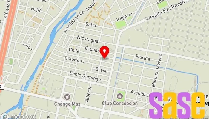 mapa de FM SAN ANTONIO - 94,100 MHZ. Emisora de radio en Banda del Río Salí