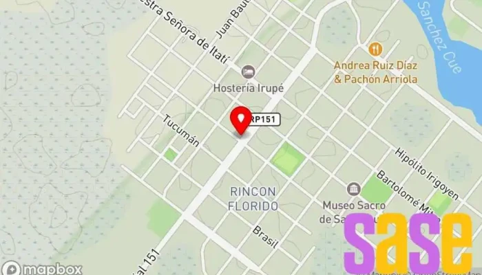 mapa de FM San Miguel Emisora de radio en Corrientes