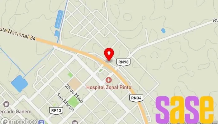 mapa de FM SUR - 103.300 MHz, Emisora de radio en Pinto