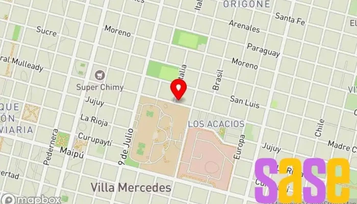 mapa de Fm Tiempo 89.1 Mhz Emisora de radio en Villa Mercedes