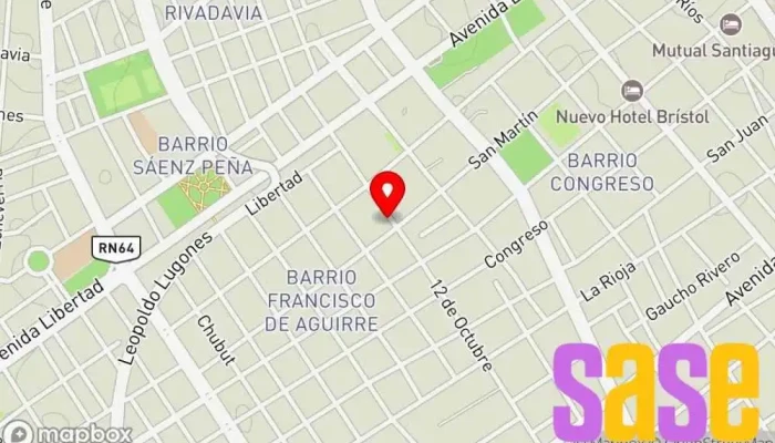 mapa de FM VISION DE AMOR - LRK 821 Emisora de radio en Santiago del Estero