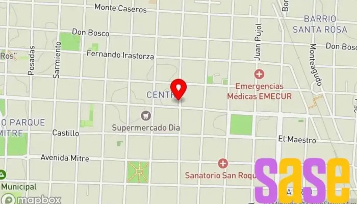 mapa de Fotocentro Curuzú Tienda de fotografía, Servicio de edición gráfica en Curuzú Cuatiá
