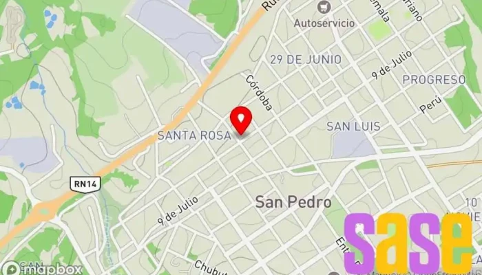 mapa de FRAMAR Electricidad Tienda de electricidad en San Pedro