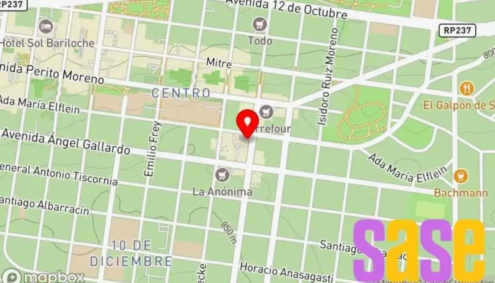 mapa de Frávega Tienda de electrónica en San Carlos de Bariloche