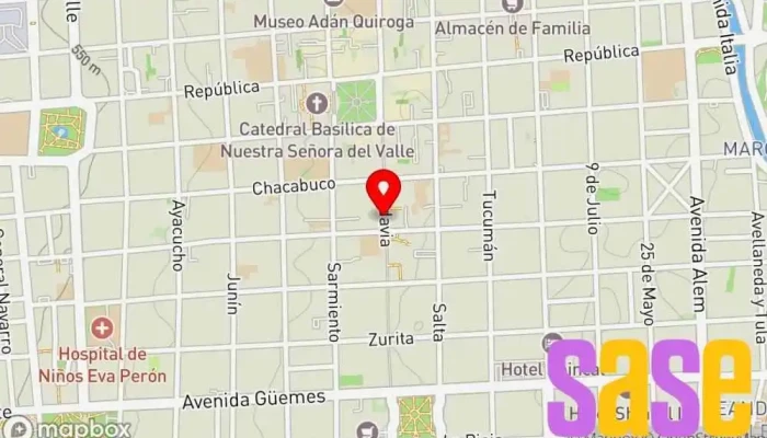 mapa de Frávega Tienda de electrónica, Tienda de electrodomésticos en San Fernando del Valle de Catamarca
