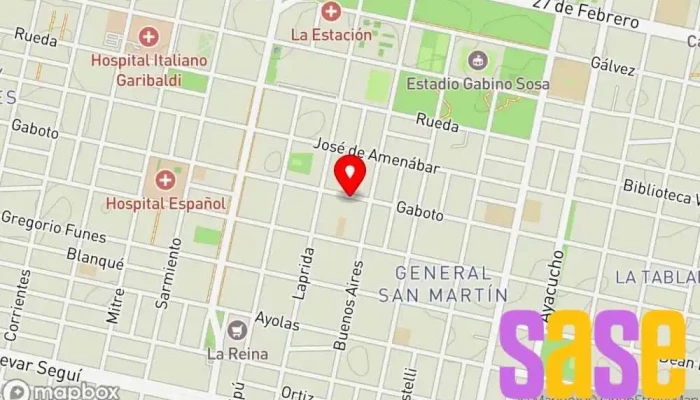 mapa de GBG Electronica del Automotor Taller mecánico en Rosario