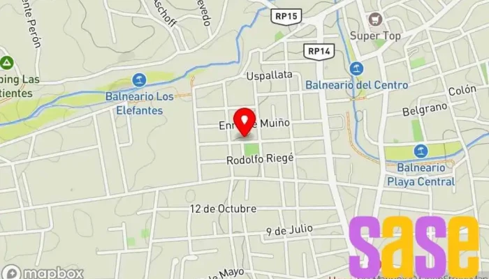 mapa de Génesis Electrónica  en Mina Clavero