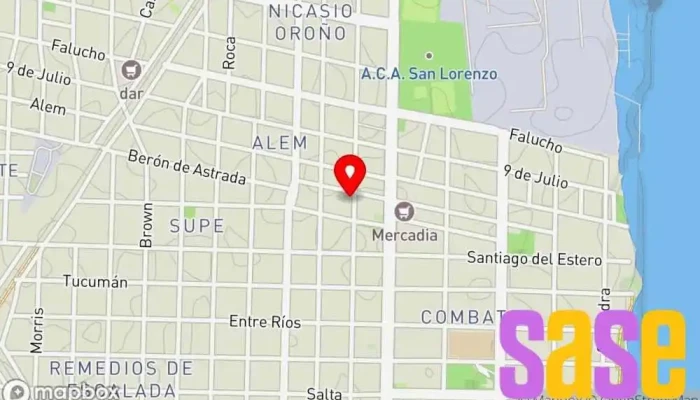 mapa de Genesis Servicios Electricos Electricista en San Lorenzo