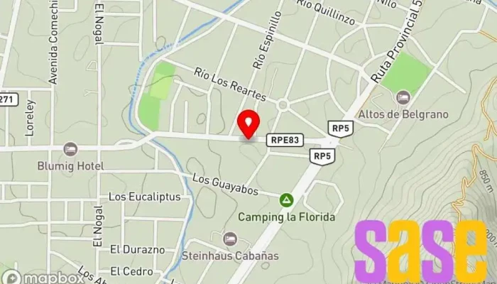mapa de Gm Electrónica Tienda de electrónica en Villa Gral. Belgrano