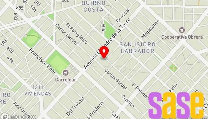 mapa de GPS Taller -Augusto Segundo Sovier Taller mecánico, Taller de reparación de automóviles en Comodoro Rivadavia