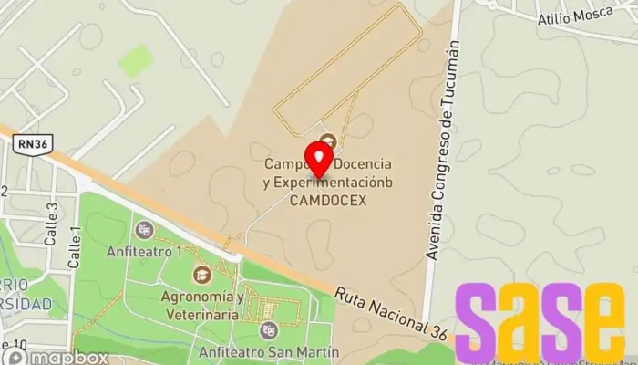 mapa de Grupo de Electrónica Aplicada, UNRC, Laboratorio GEA-Norte Instituto de investigación en Río Cuarto