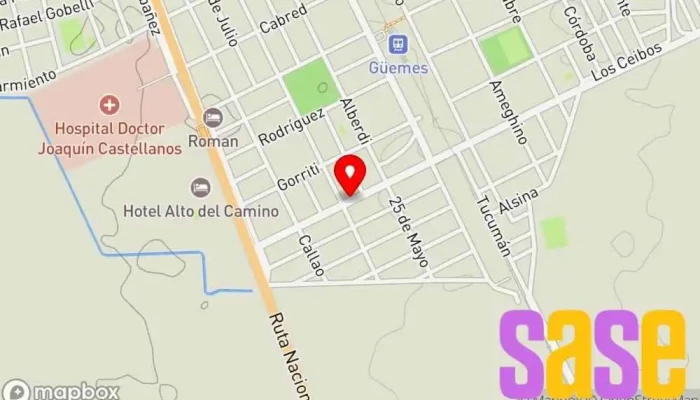 mapa de GUEMES ELECTRICIDAD  en Gral. Guemes