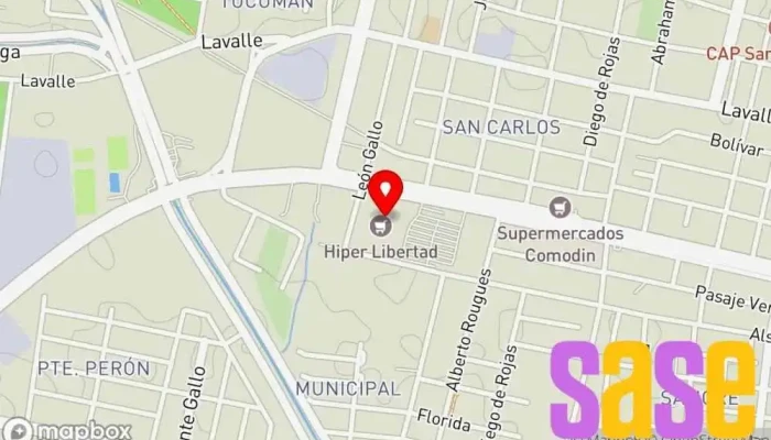 mapa de Hipermercado Libertad Hipermercado en San Miguel de Tucumán