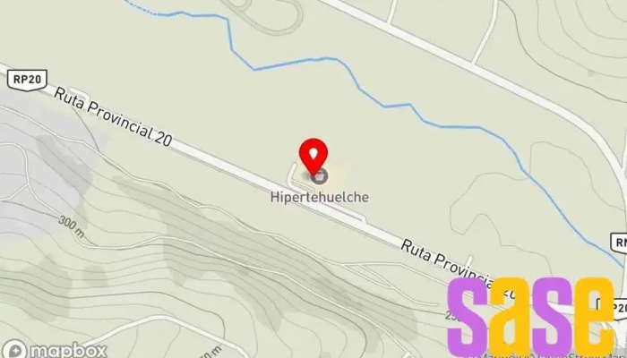 mapa de Hipertehuelche - Río Turbio Tienda de materiales para la construcción en Río Turbio