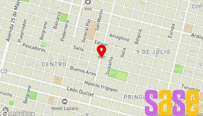 mapa de Holzer Taller de reparación de automóviles, Tienda aire acondicionado, Tienda de repuestos de automóviles usados en Villa Mercedes