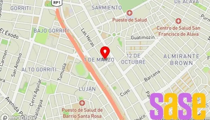 mapa de Horizonte Materiales Eléctricos Compañía eléctrica, Tienda de electricidad, Ferretería, Tienda de iluminación en San Salvador de Jujuy
