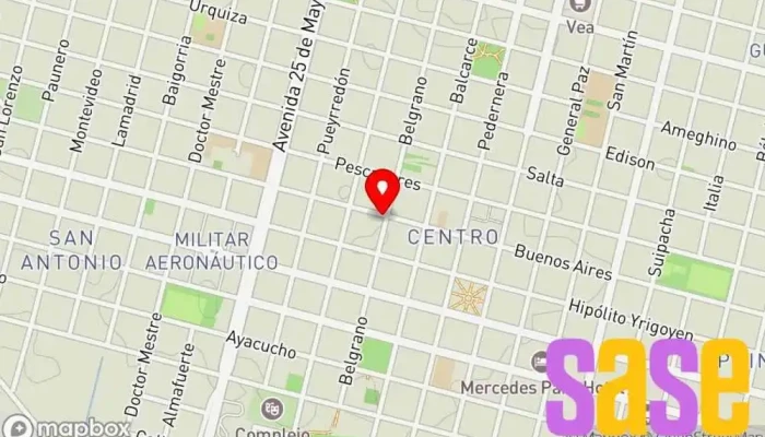 mapa de HOT100 92.5Mhz Emisora de radio en Villa Mercedes
