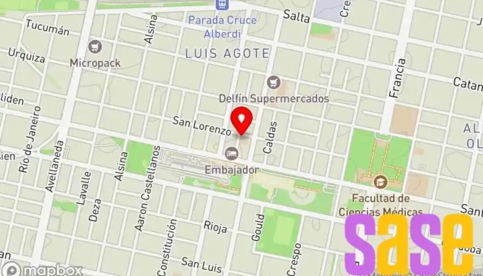 mapa de IEC Escuela en Rosario