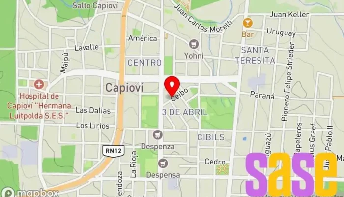 mapa de InfoCap COMPUTACIÓN Tienda de informática en Capiovi
