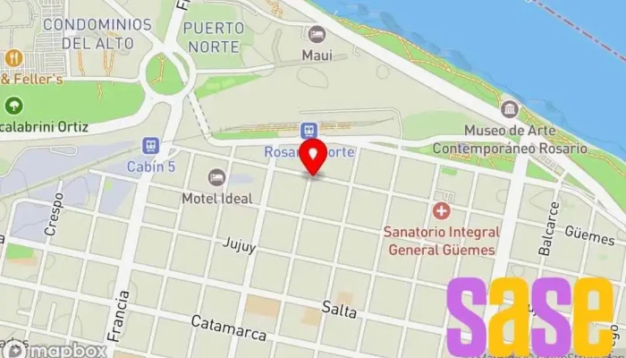 mapa de Ingeniería Eléctrica S.A. Mayorista, Comercio en Rosario