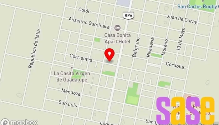 mapa de Ingeniería San Carlos SRL Asesor en ingeniería en San Carlos Centro