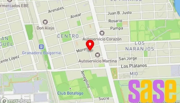 mapa de Ingenieria Steel Proveedor de servicios de telecomunicaciones, Tienda de alarmas antirrobo, Tienda de informática en Granadero Baigorria