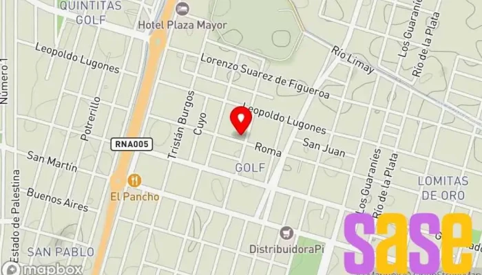 mapa de Ingesa Ingenieria Electrica SA Oficinas de empresa en Río Cuarto