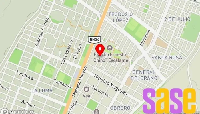 mapa de Instalaciones Eléctricas J.A.L Electricista en Libertador Gral San Martín