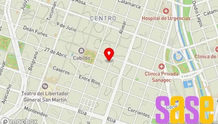 mapa de Instituto Tesla Centro de formación, Institución educativa en Córdoba