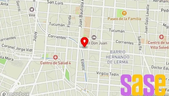 mapa de Inyeccion electronica automotriz F&R Taller de reparación de automóviles en Salta