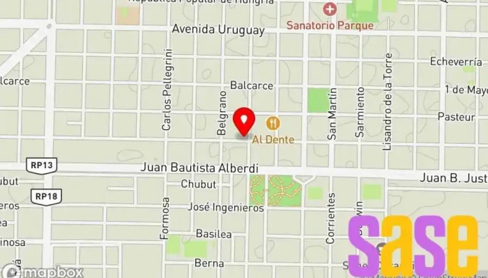 mapa de Ipa Ingelectric Tienda de electricidad en Villa Angela