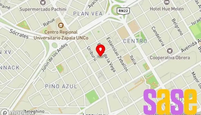 mapa de JUDALA ELECTRICIDAD E INYECCION NAFTA Taller de automóviles en Zapala