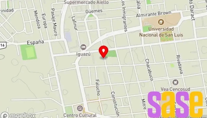 mapa de La Casa del Arranque Tienda de repuestos para automóviles, Tienda de electricidad en San Luis