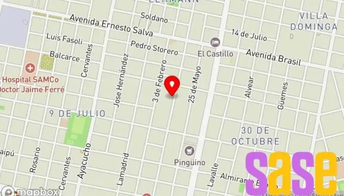 mapa de La casa del motor electrico Tienda de herramientas en Rafaela
