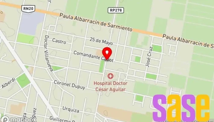 mapa de La casa del plomero Ferretería en Caucete