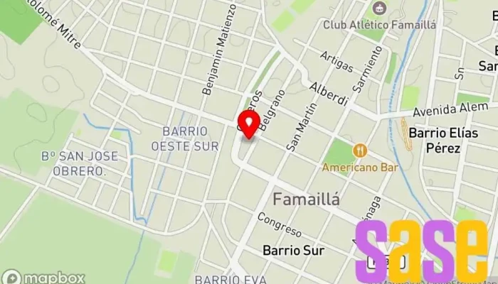 mapa de La Ciudad FM Emisora de radio en Famaillá
