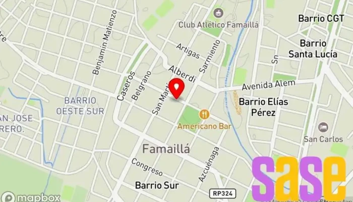 mapa de La Llave Electroferretería Tienda de herramientas en Famaillá