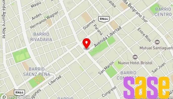 mapa de LA METRO - 107,900 MHz. Emisora de radio en G4200KGE