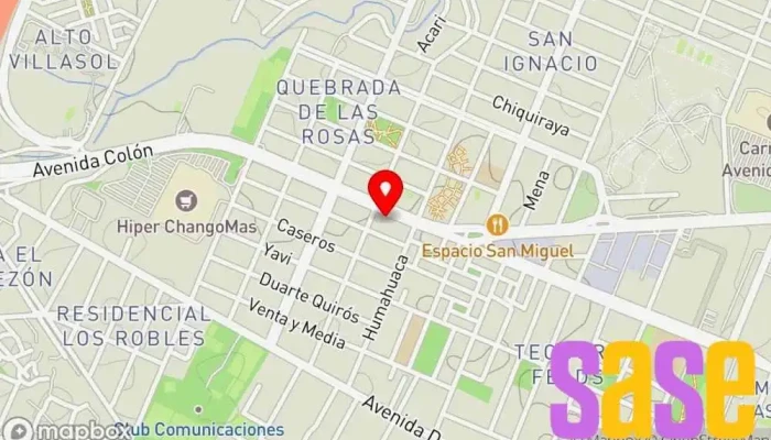 mapa de La Quebrada - Materiales Electricos Tienda de iluminación, Tienda de electricidad en Córdoba