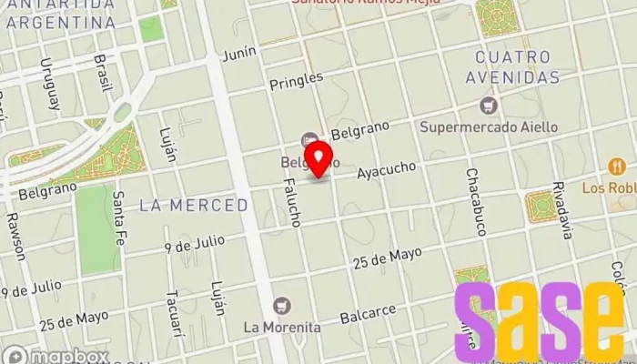 mapa de La Rockola Producciones Emisora de radio en D5700DNQ