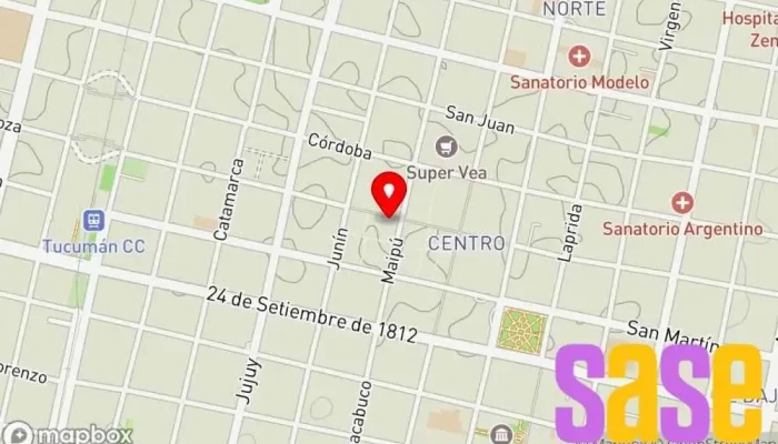 mapa de La Voz de Tucumán Emisora de radio en San Miguel de Tucumán