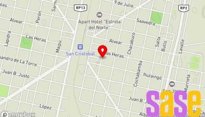 mapa de LB Electrónica Tienda de electrónica en San Cristobal