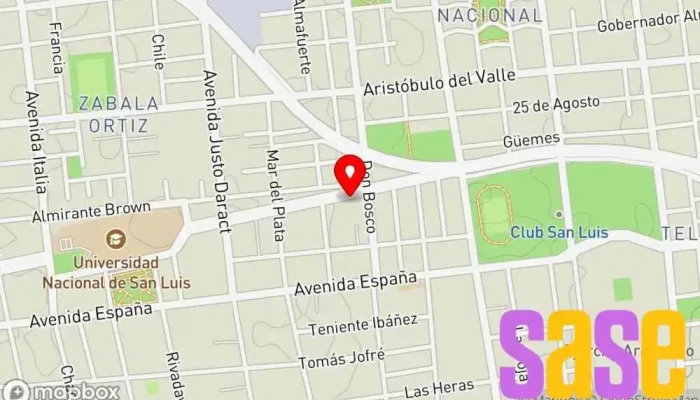 mapa de L&D Electronica Establecimiento de reparación de artículos electrónicos en San Luis