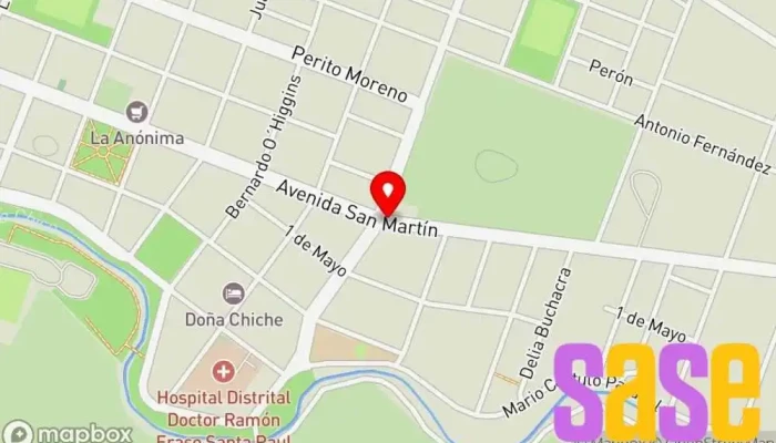 mapa de LRA 59 Radio Nacional Gobernador Gregores Emisora de radio en Gdor. Gregores