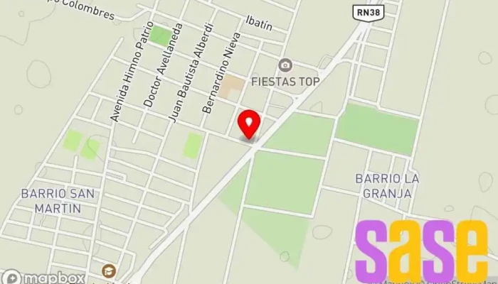 mapa de LRQ418 Radio Sudamericana 89,3 Mhz Emisora de radio en Río Seco