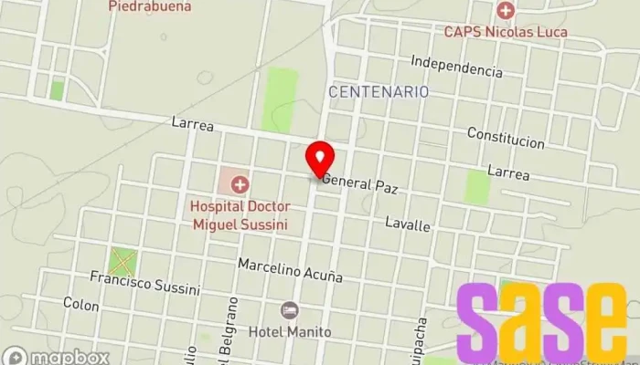 mapa de LT 21 Radio Municipal Emisora de radio en Alvear
